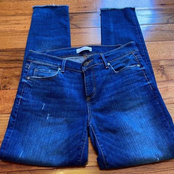 LOFT MODERN SKINNY DISTRESSED JEANS - Picture 5 of 9